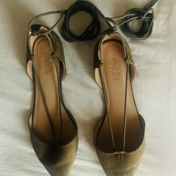 Pointed-Toe Lace-Up Flats - Picture 3 of 3